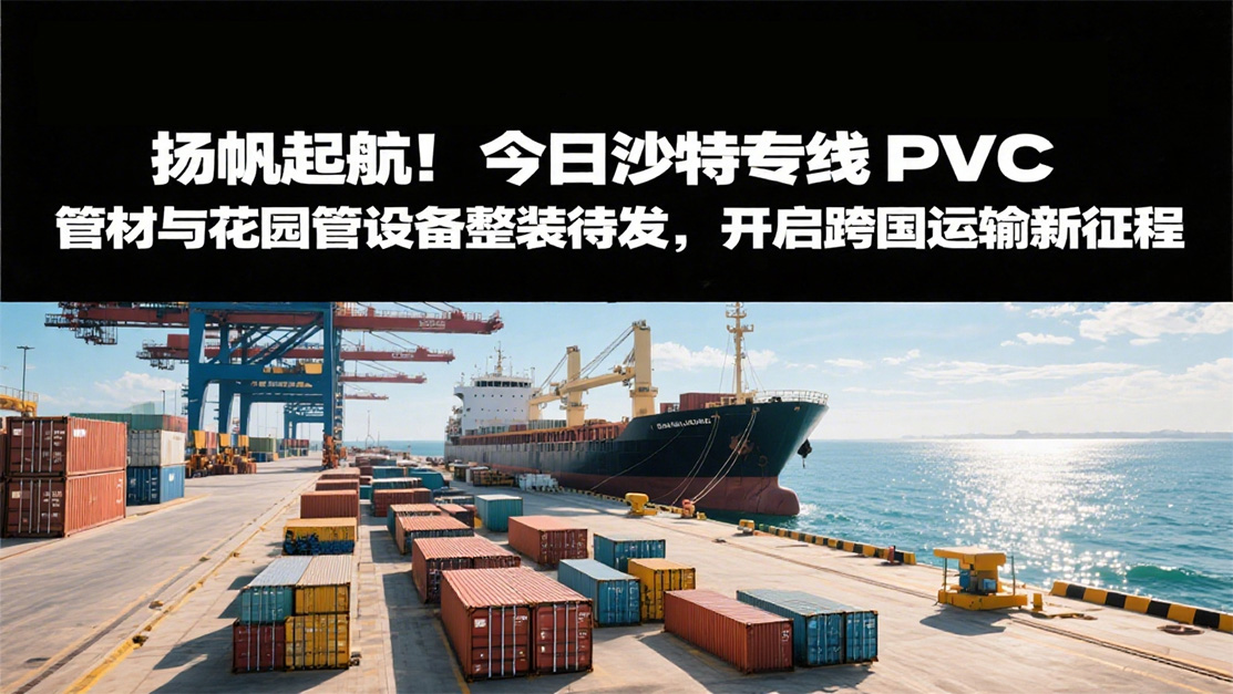 揚帆起航！今日沙特專線：PVC 管材與花園管設(shè)備整裝待發(fā)，開啟跨國運輸新征程20250712.jpg
